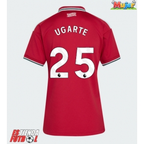 Manchester United Manuel Ugarte #25 Primera Equipación Mujer 2026-27 Manga Corta